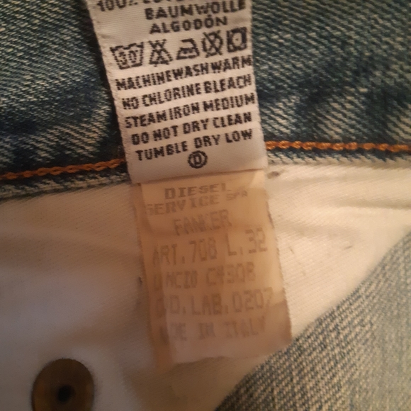 Vintage Diesel Jeans - Size 34 - Picture 9 of 17